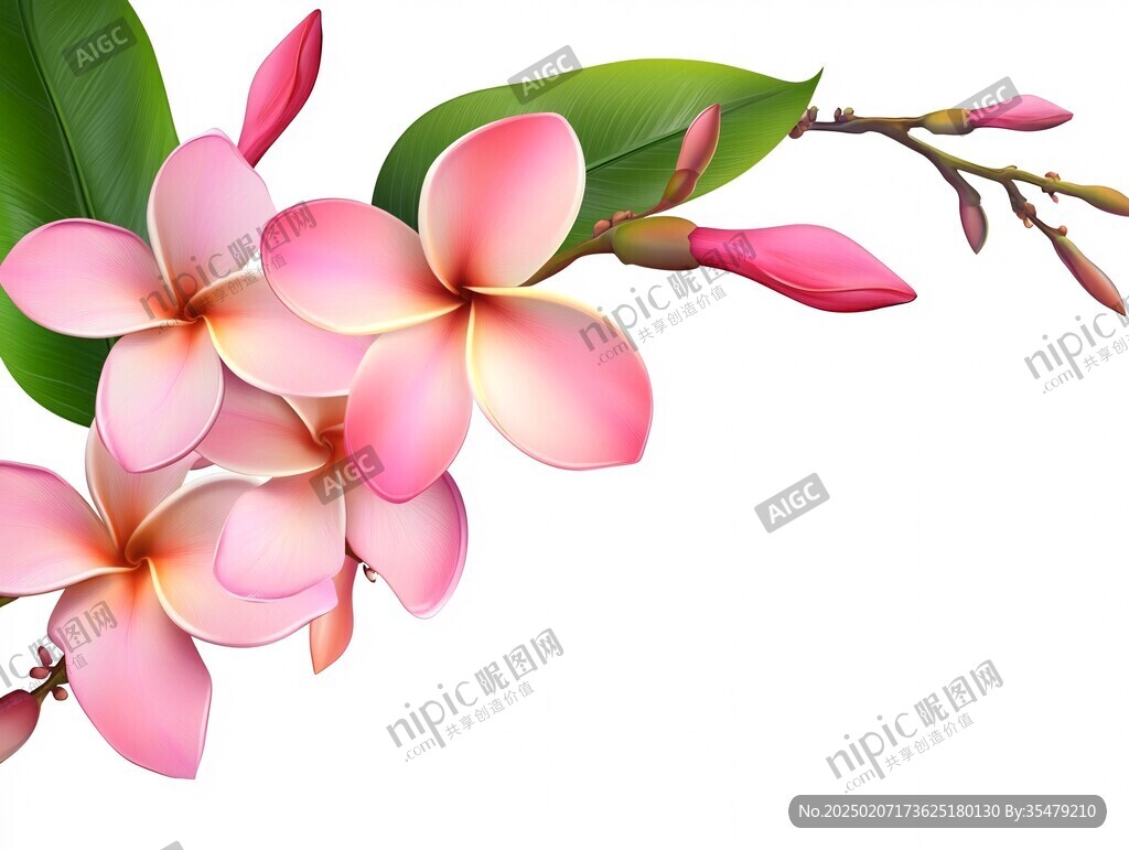 粉色雞蛋花