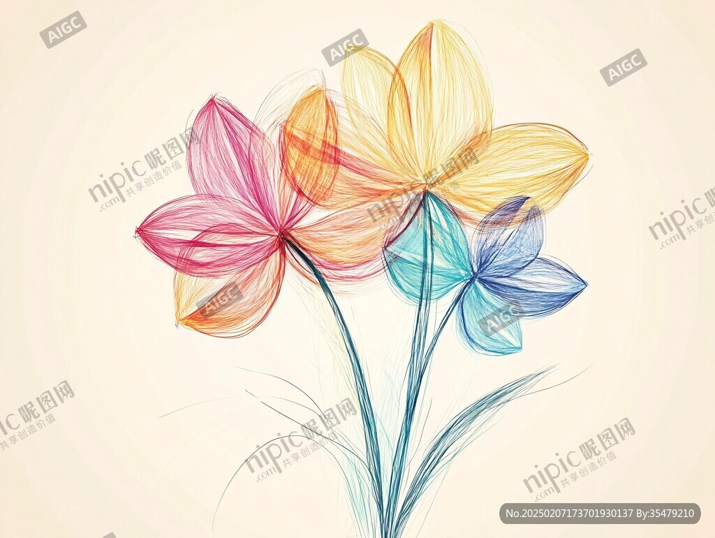 炫彩花朵壁紙
