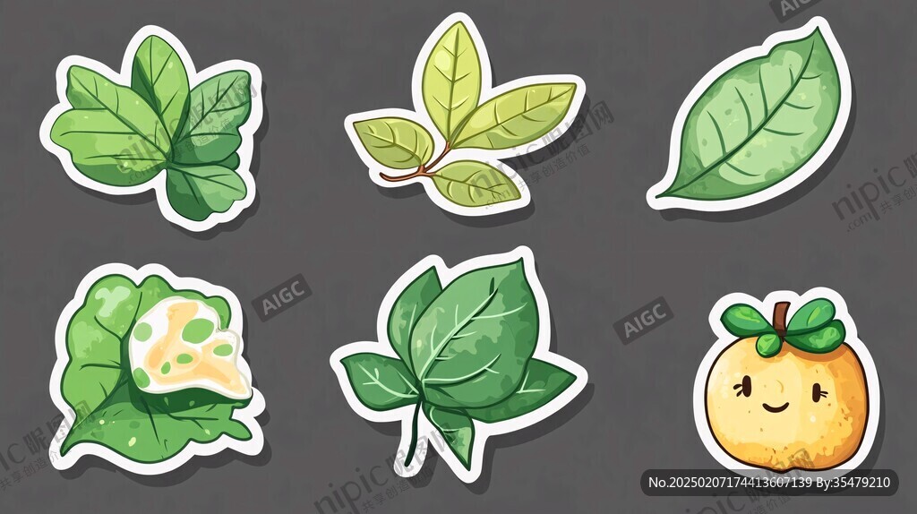 植物貼紙
