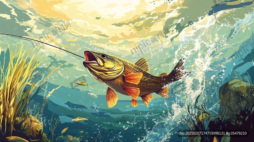 野生魚插畫