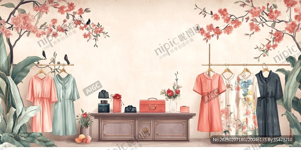 店鋪首頁插畫