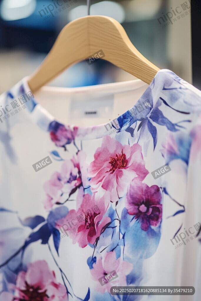 店里的花衣服