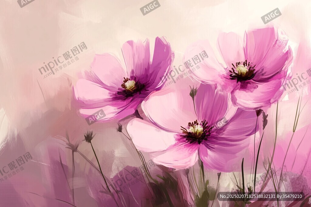 銀蓮花插畫