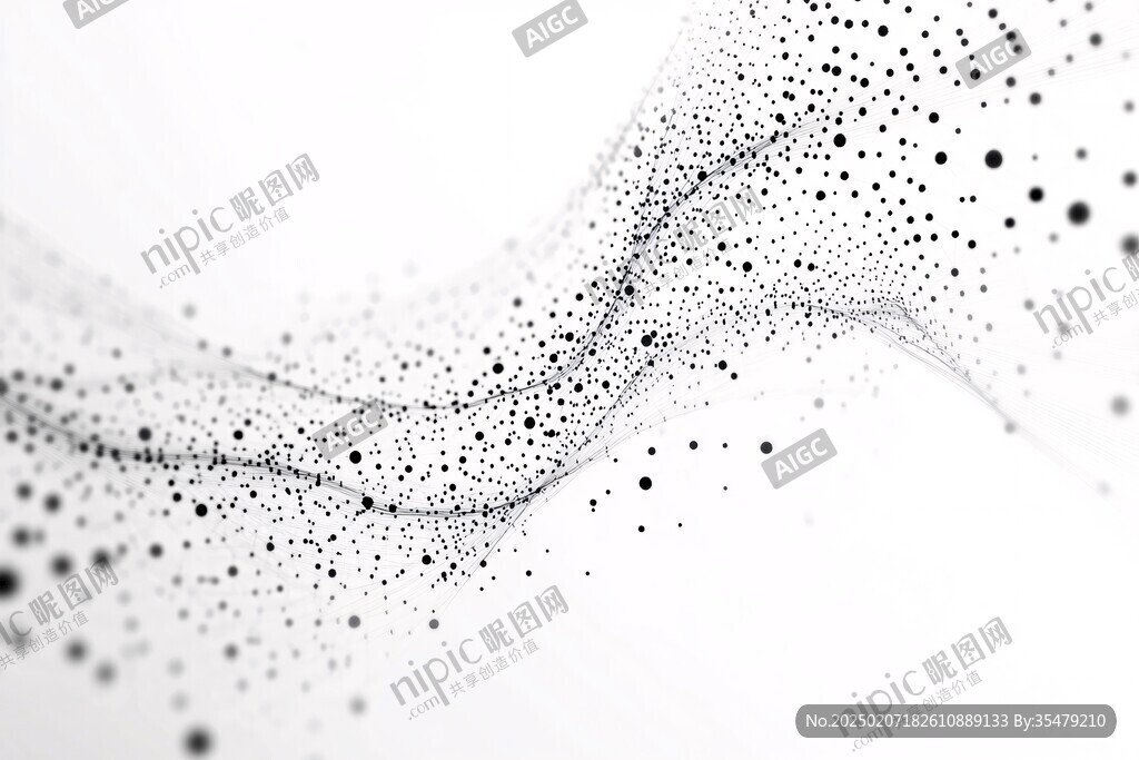 黑色科技夢幻線條