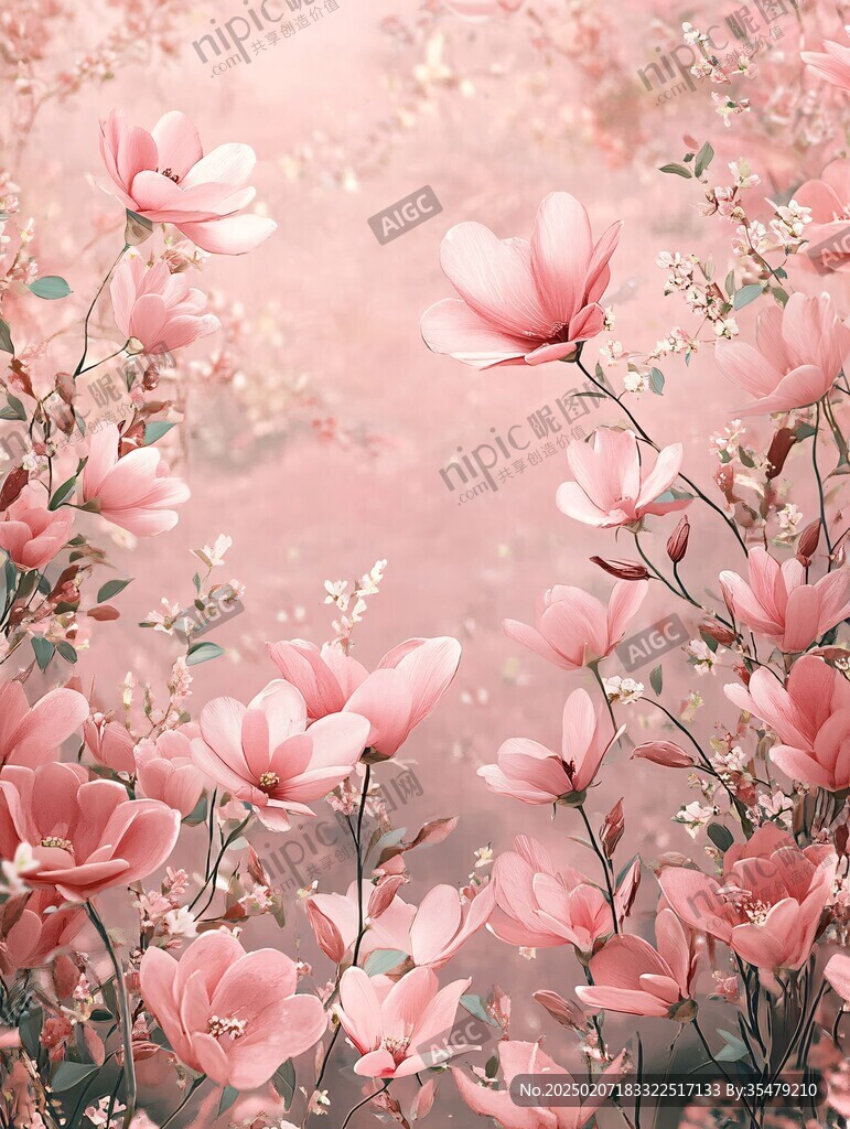3d立體唯美花卉