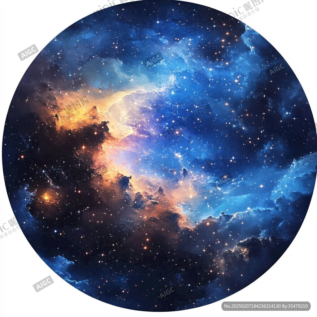 宇宙天文炫彩底紋