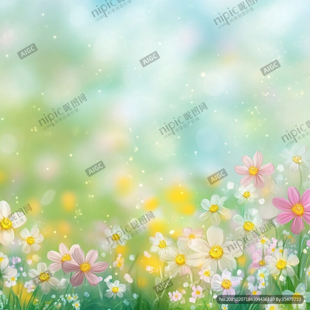 春天夢幻花叢