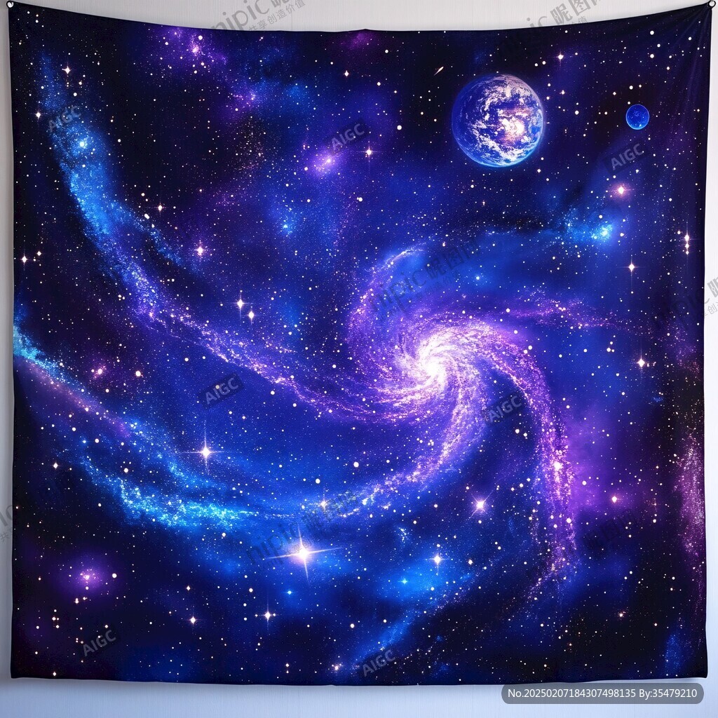 吊頂噴畫宇宙漩渦