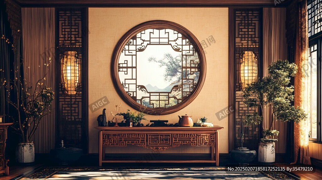中式場(chǎng)景圖