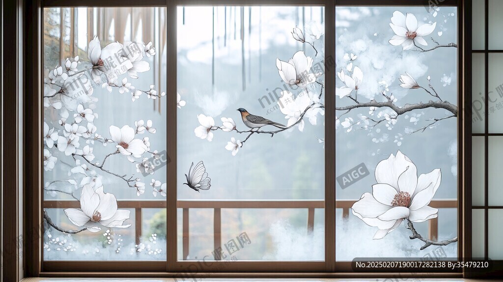 花鳥閣樓客廳背景