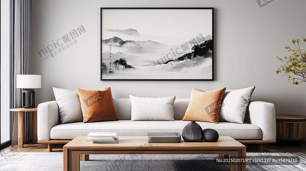 水墨山水客廳