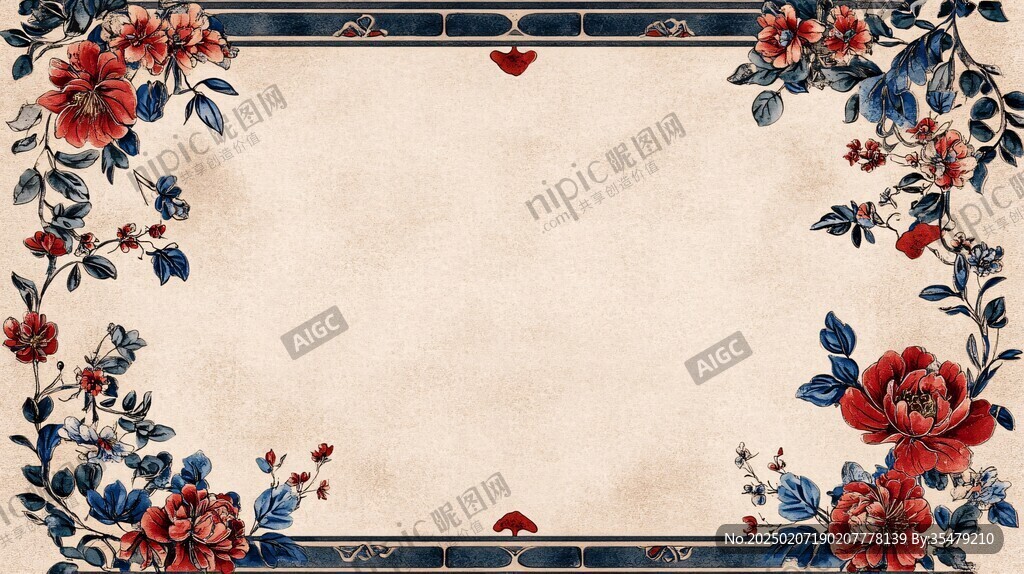 復(fù)古新中式婚慶背景