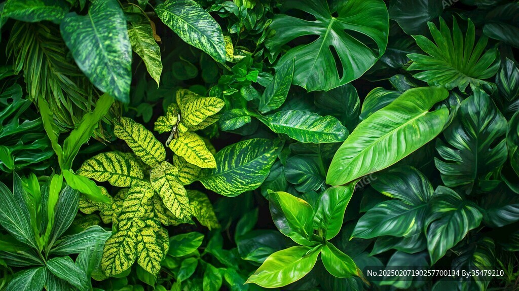 仿真綠植背景