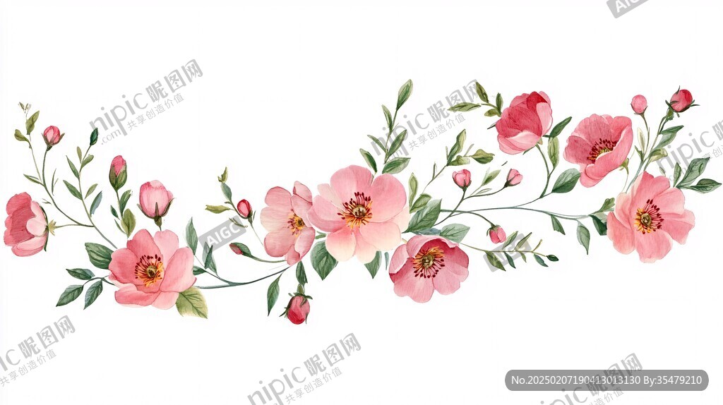 橫幅牡丹花