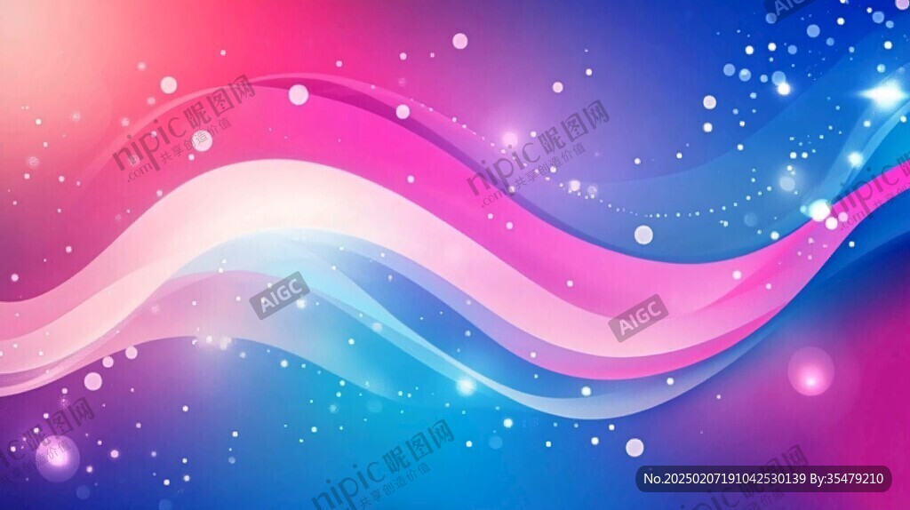 夢幻浪漫線條流動