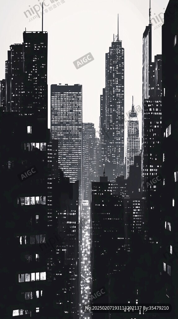紐約建筑插畫