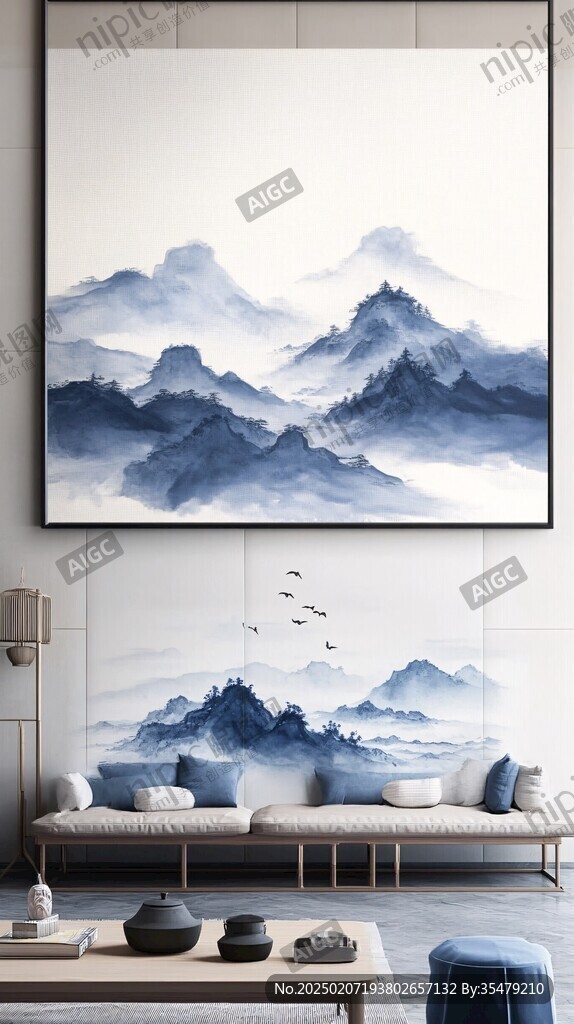軟裝靠山畫