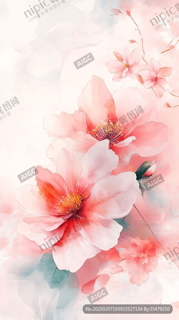 唯美浪漫夢幻花朵