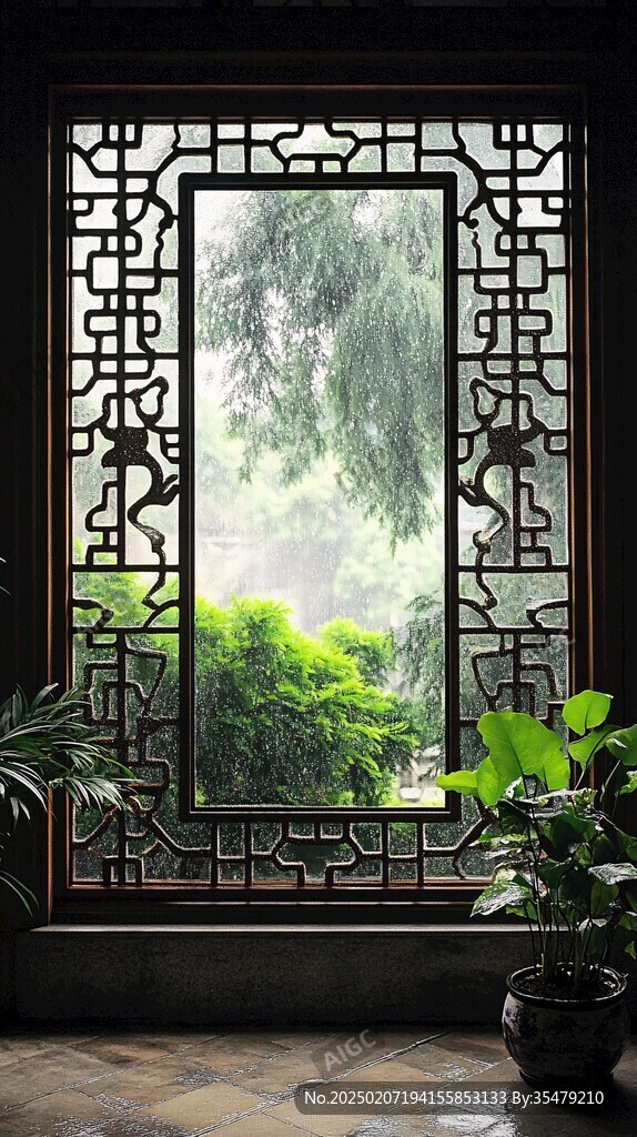 清暉園窗戶