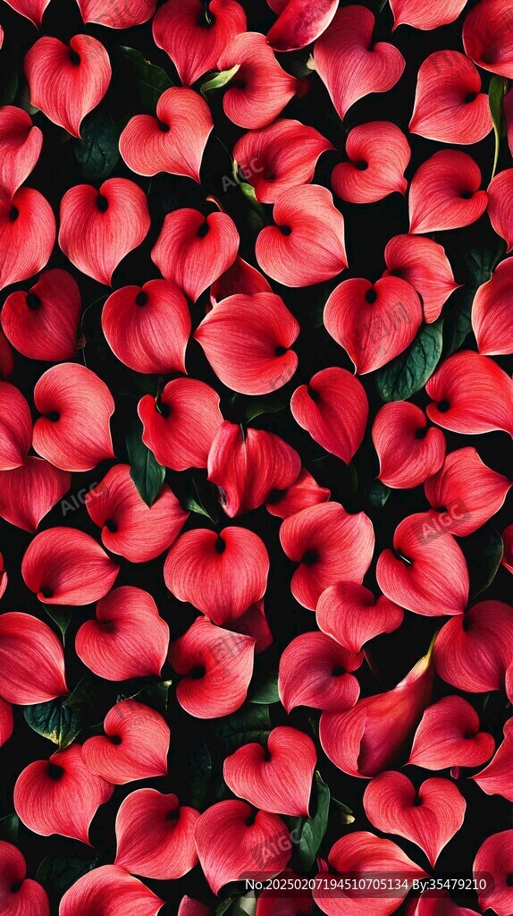 紅色鮮花花瓣