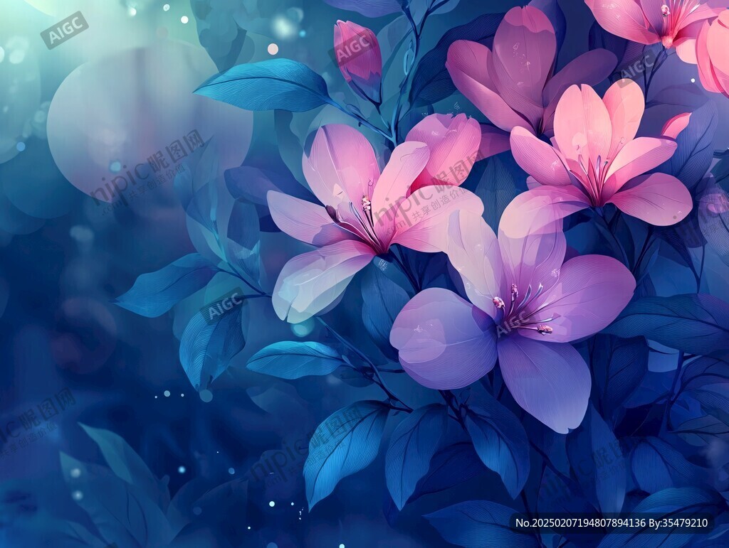 炫彩花朵壁紙