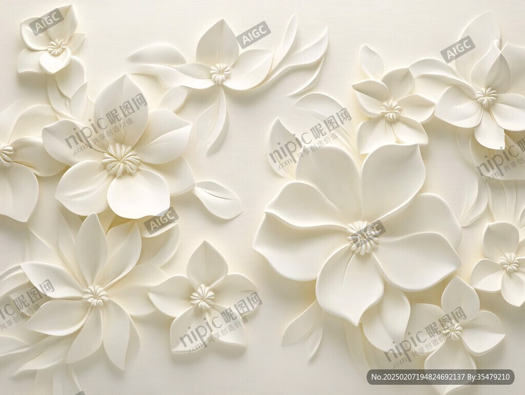 3d立體簡約花
