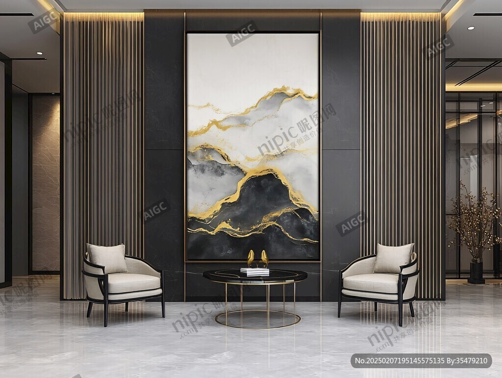 金線山脈客廳背景
