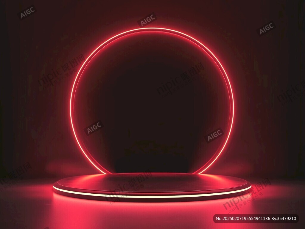 霓虹燈展臺