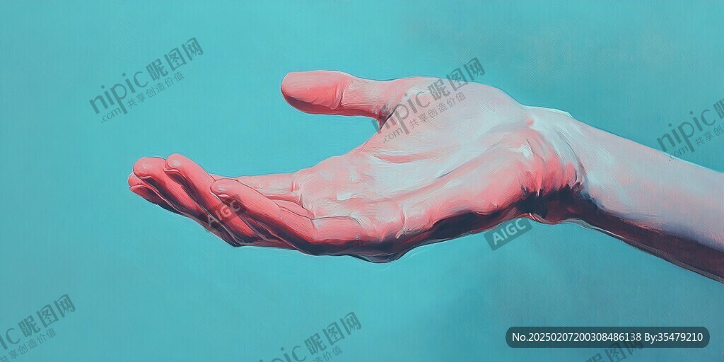 手部特寫插畫