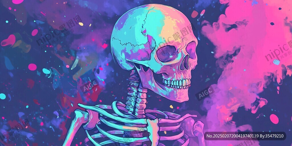 骷髏插畫