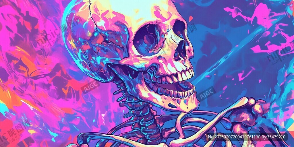 骷髏插畫