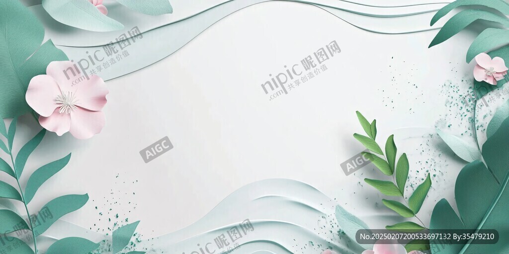 剪紙風(fēng)背景