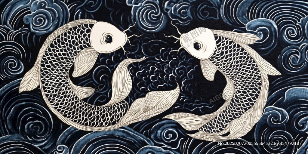 木雕雙魚(yú)