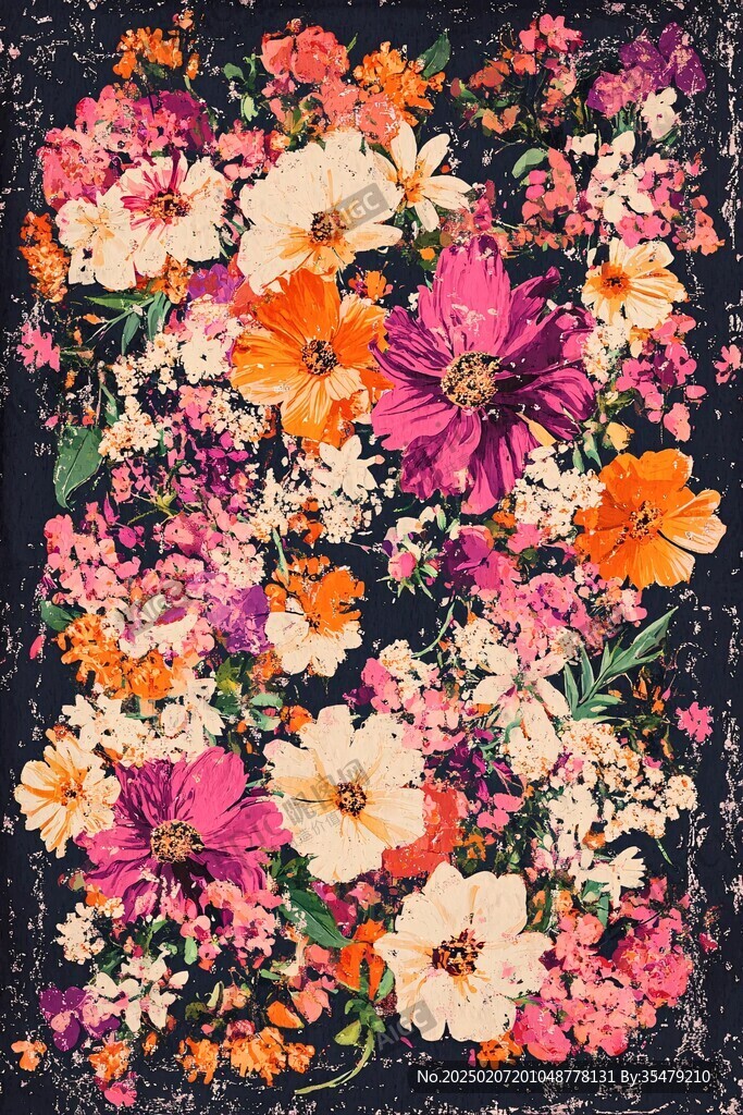 碎花裝飾畫