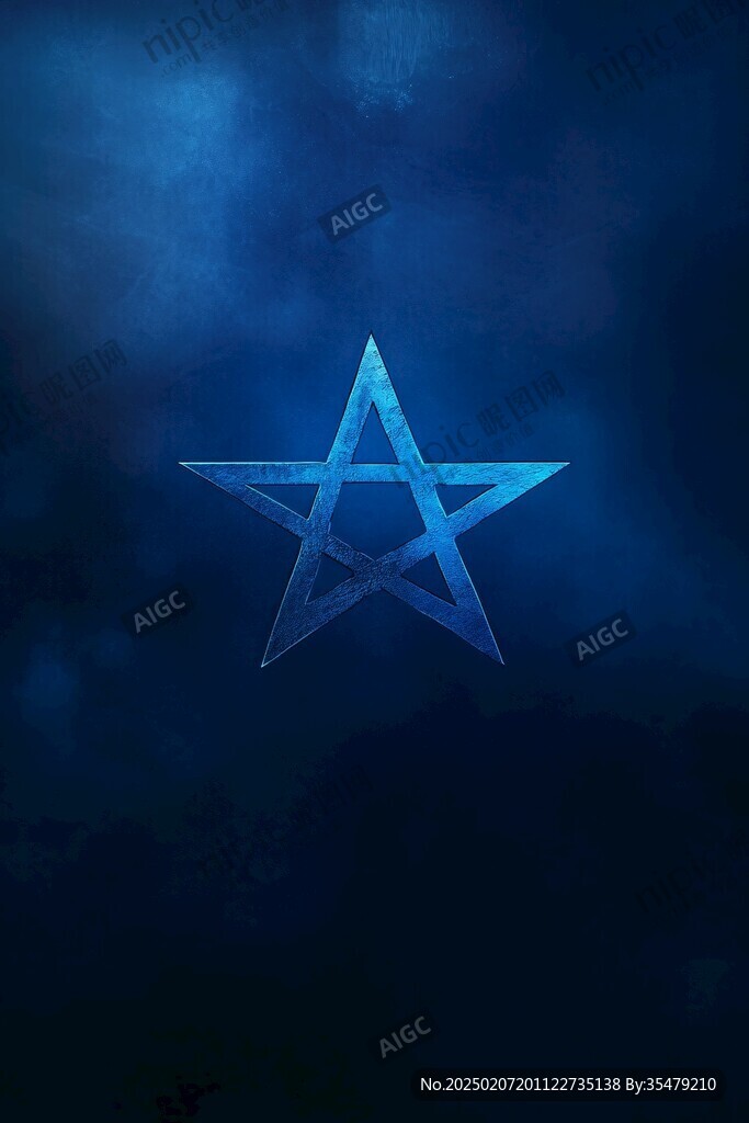 漸變五角星