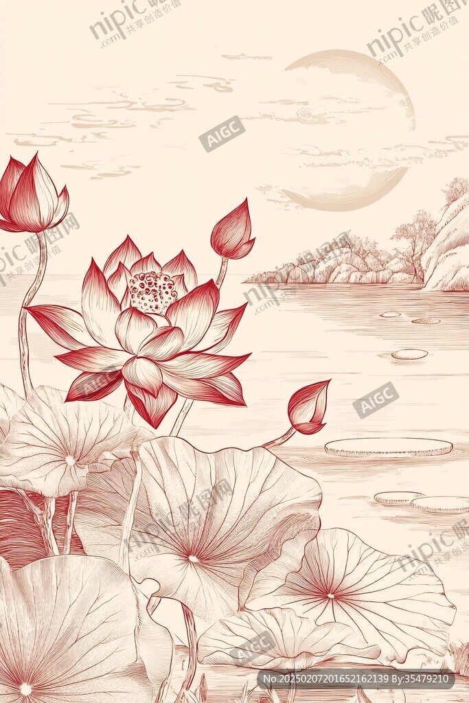 下載蓮花圖模板