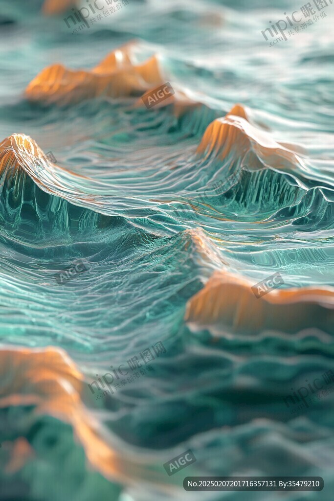 線條動感山河湖海