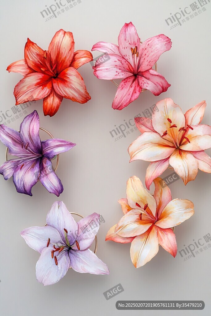 3d立體簡約花