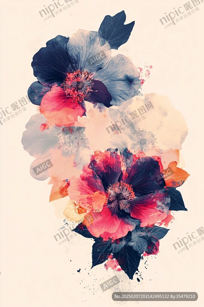 噴墨高清花