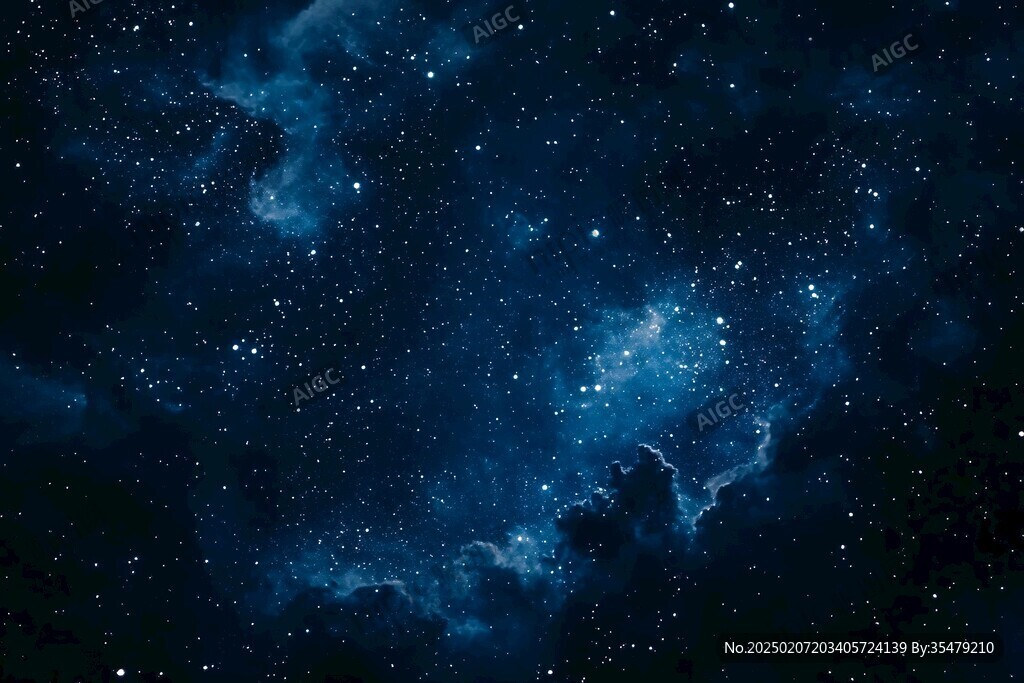深藍(lán)色宇宙背景素材