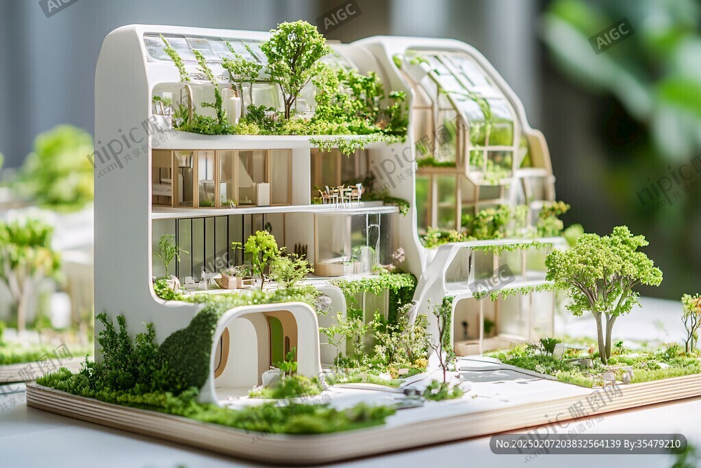 綠色建筑模型