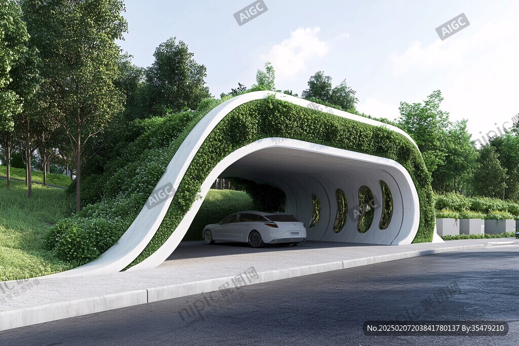 景區(qū)地下車庫入口