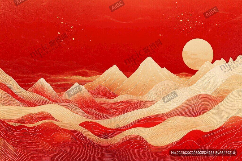 紅金風(fēng)插畫