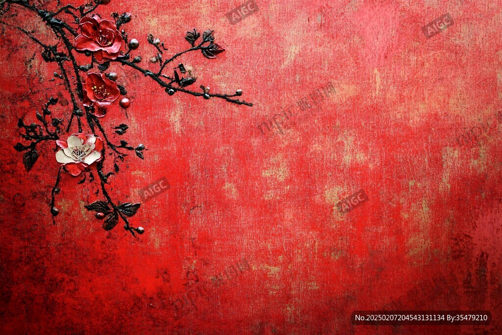 古風(fēng)紅墻壁紙