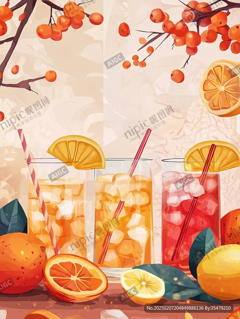 果飲插畫