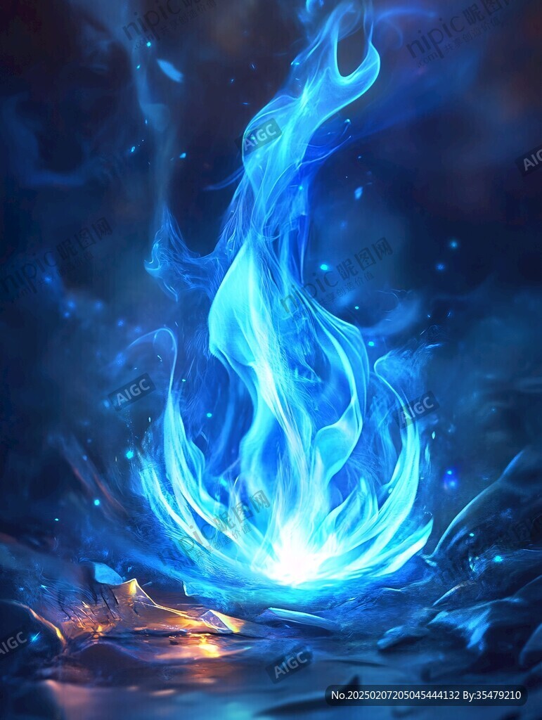火焰奇幻景象冰霜