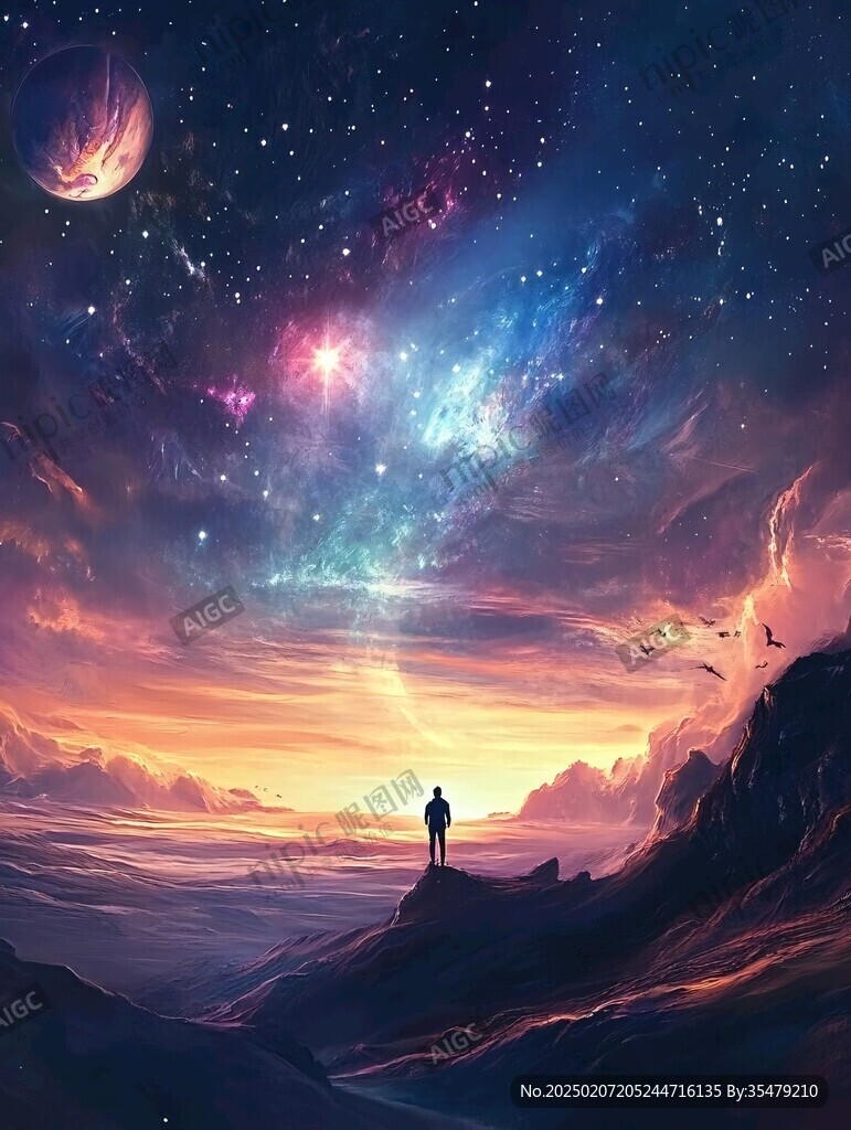 科幻插畫風