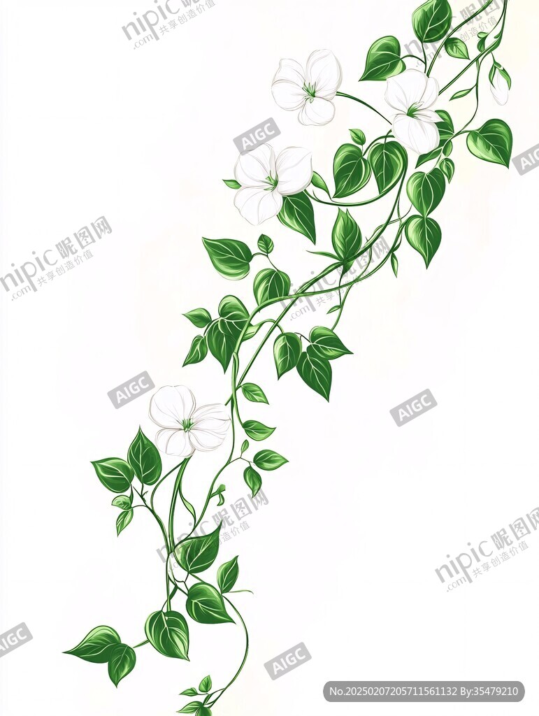手繪綠蘿藤條
