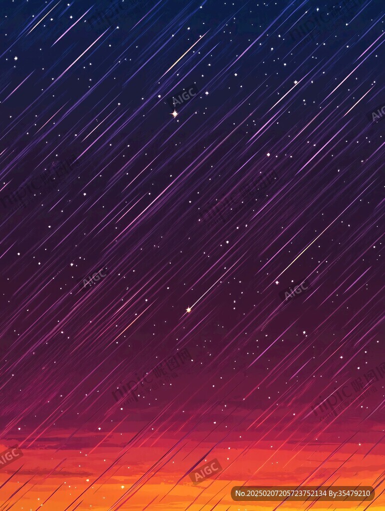 流星雨底紋