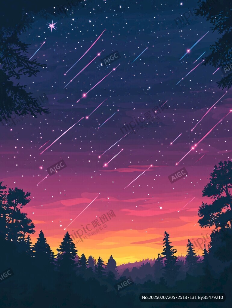 流星雨素材